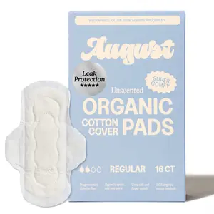 August Regular Pads – Light to Medium Flow | Zero-Feel. Organic Cotton