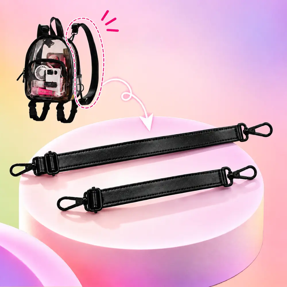 ONTHEWAE Mini Backpack Strap Replacement - Black - Adjustable Shoulder Strap for Comfortable Carrying