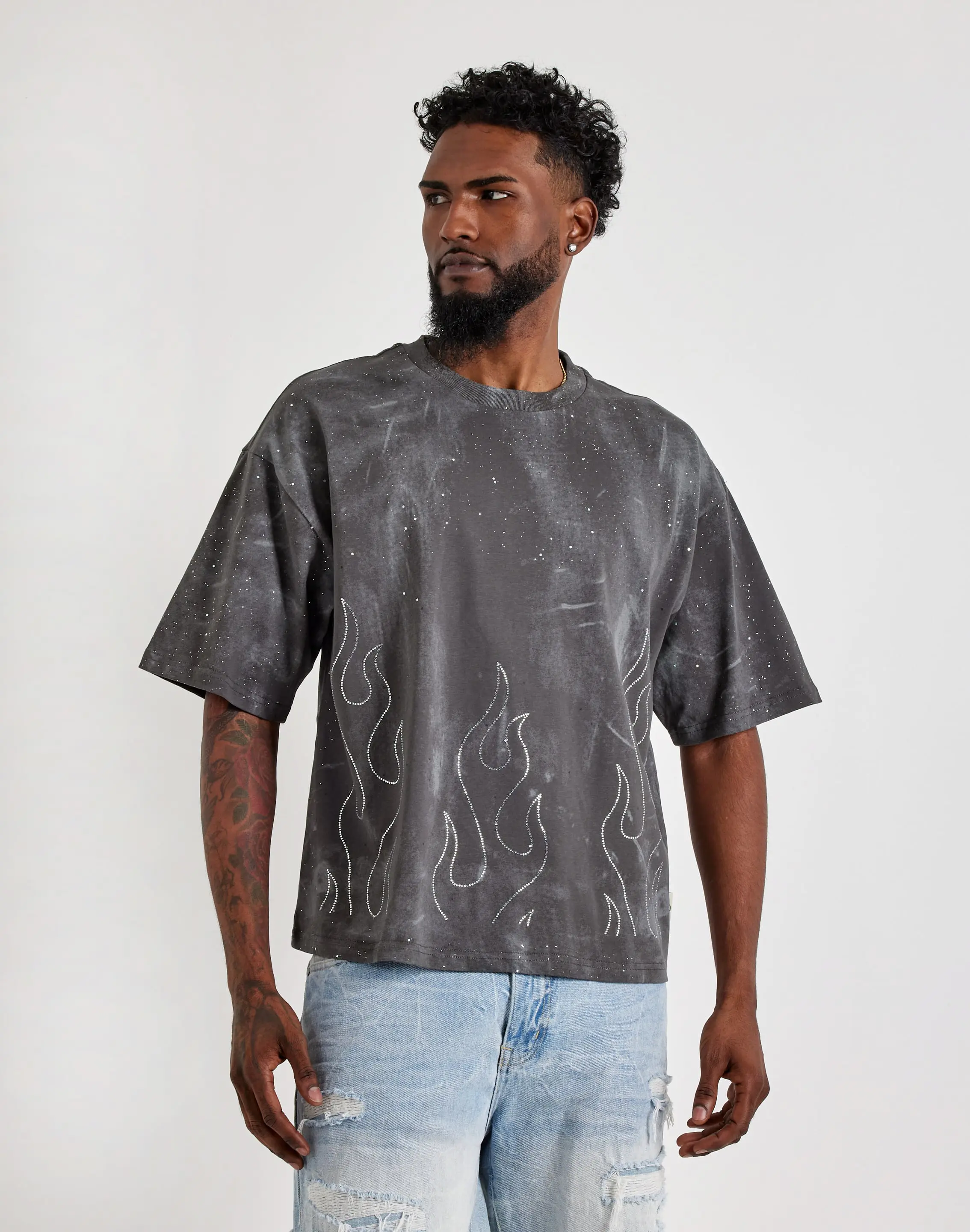 Mens BKYS Fire Flames Tee