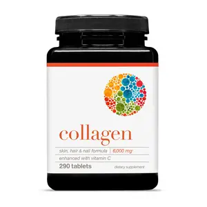 Advanced Collagen Tablets with Vitamin C | 6,000mg Hydrolyzed Collagen Peptides for Hair, Skin, Nails, Joint & Bone Wellness Support