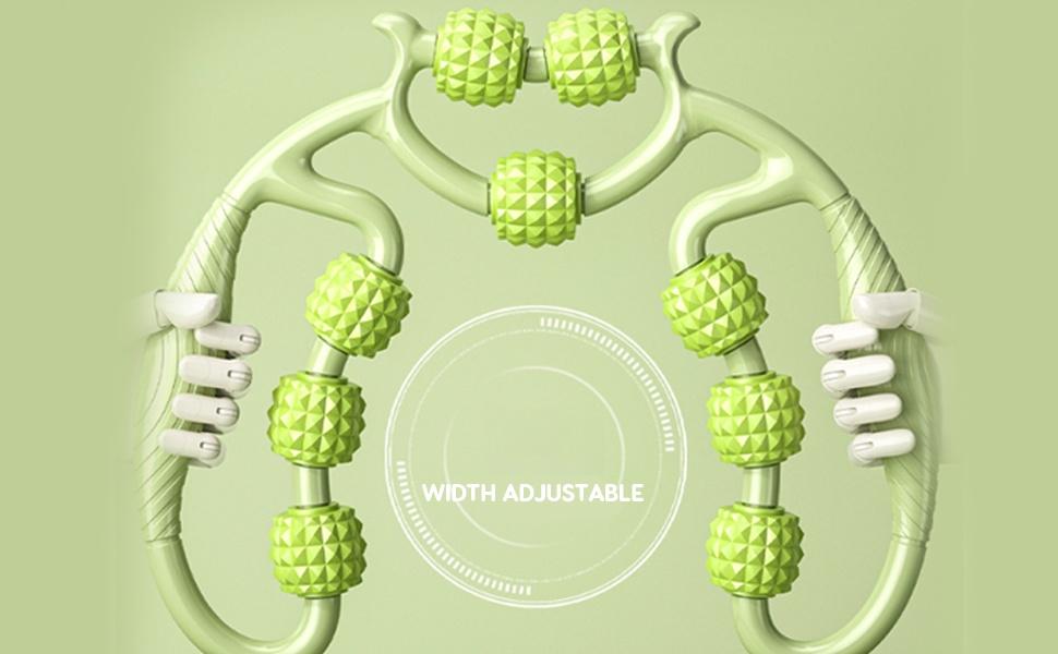 9-Roller Deep Tissue Leg Massager: For Calves, Thighs, Neck & Full Body Relaxation