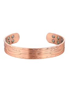 Men's Copper Bracelet Magnetic Life Tree Wide Bangle Chain, Pure Copper Vintage Jewelry Christmas Gift, All Seasons Accessory