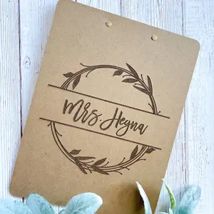 Engraved Clipboard-Customized-Personalized-Teacher Appreciation-Office-Gift-Present-Birthday-Student-Mentor-Staff-Christmas-Name-Holiday-Back to School