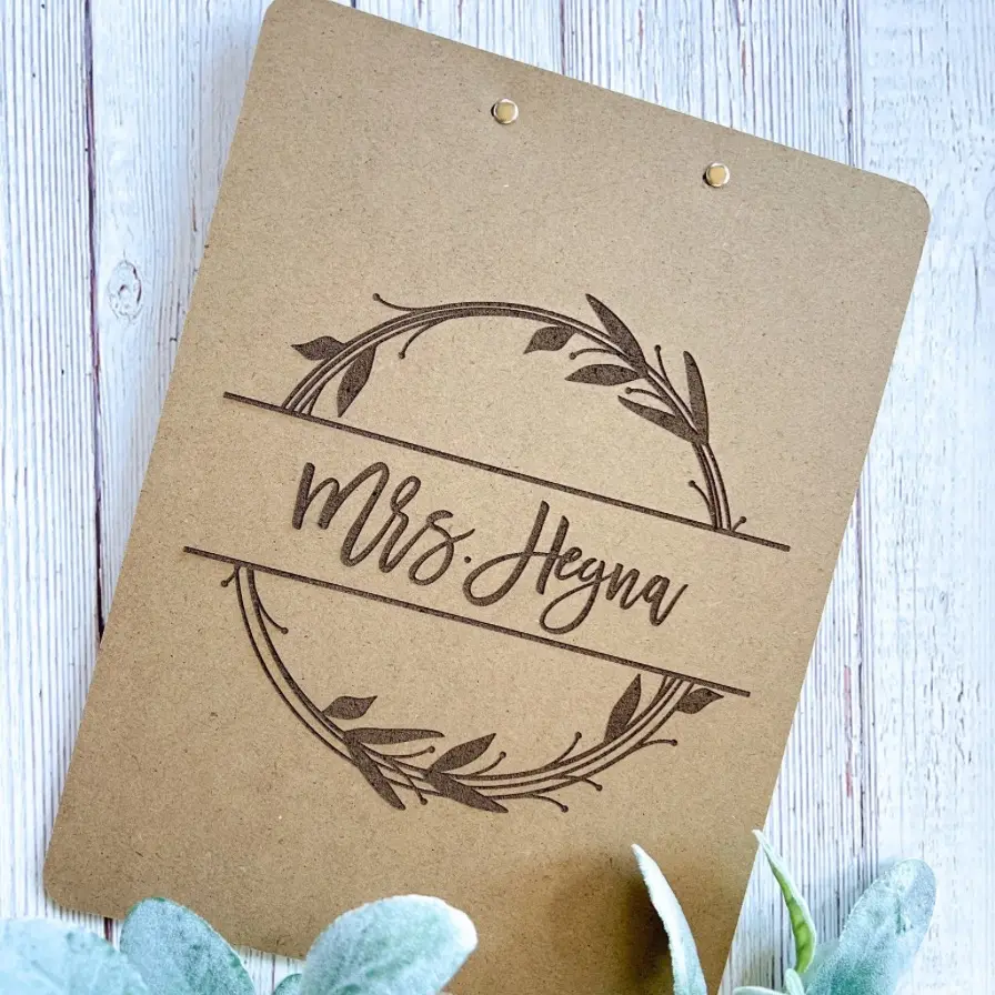 Engraved Clipboard-Customized-Personalized-Teacher Appreciation-Office-Gift-Present-Birthday-Student-Mentor-Staff-Christmas-Name-Holiday-Back to School