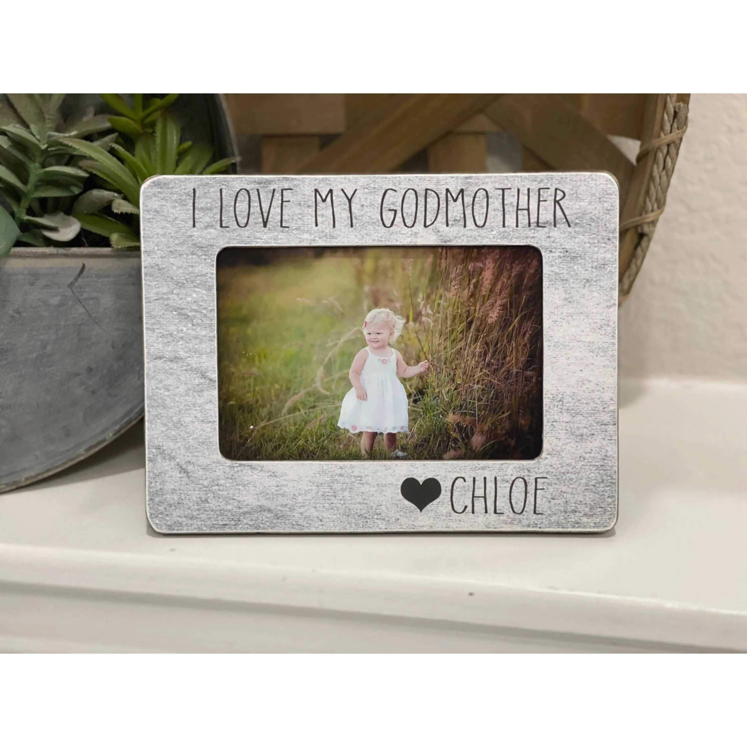 Gift for Godmother Godmother Picture Frame Personalized Frame Baptism Gift for Godmothers Are A Blessing Gift for Godmother