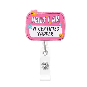 1-Piece Set, Versatile Single Item for Everyday Use, Ideal Basic for Layering and Styling Retractable Badge Holder