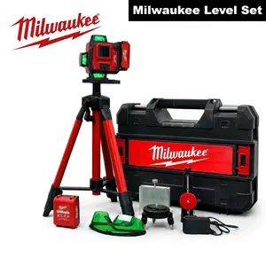 No Wobble, No Slip, No Problem – Milwaukee Laser Level Kit with Heavy-Duty Anti-Slip Tripod Base, Perfect for Any Terrain