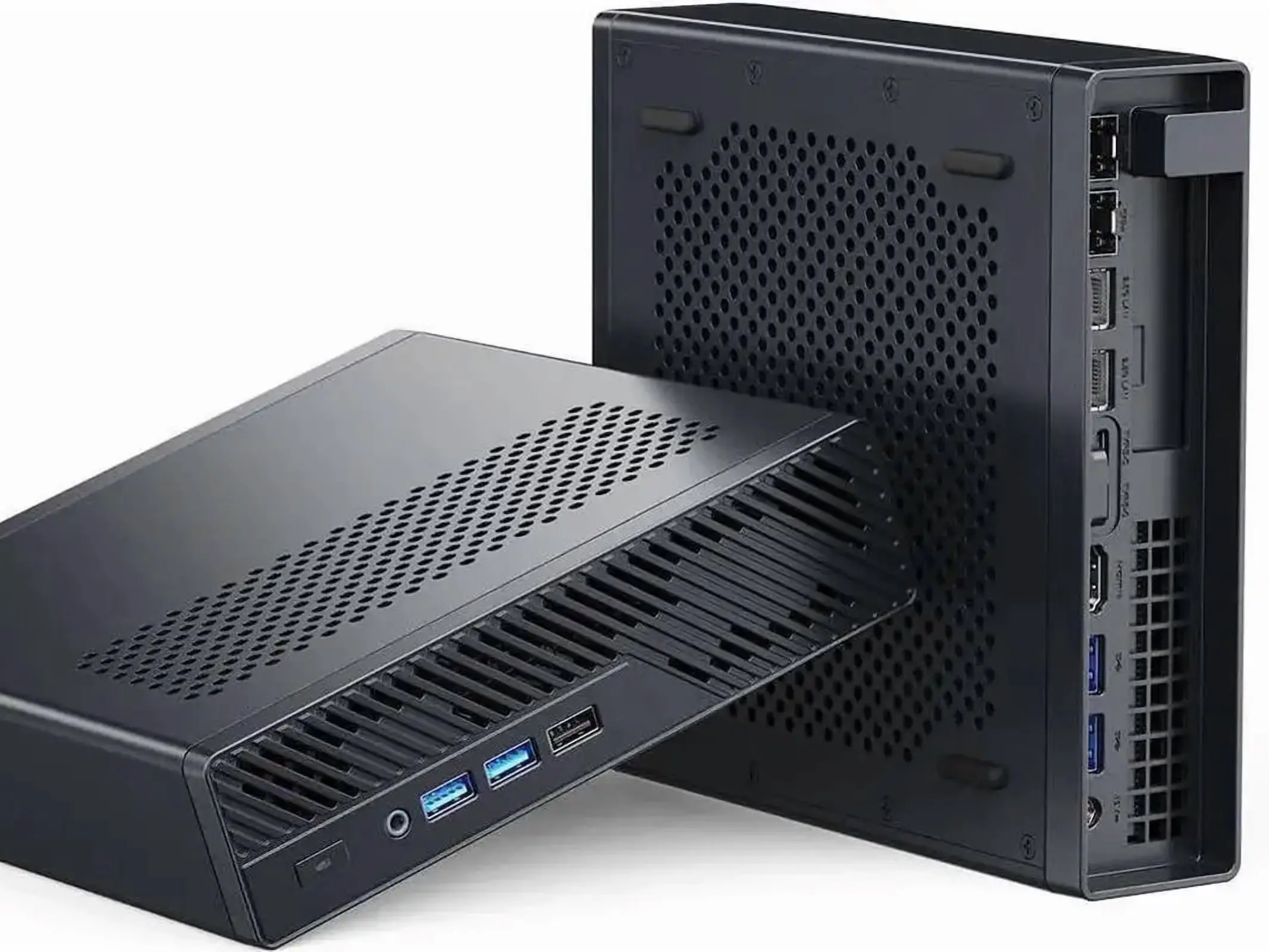 MINISFORUM MS-A2 Mini Workstation AMD Ryzen 7 7745HX(up to 5.1GHz) 32GB RAM 1TB SSD Mini PC, HDMI/2xUSB-C Triple Display Mini PC, 2x2.5G LAN Port|10G SFP+ Port, Support M.2 2280/22110/U.2 SSD