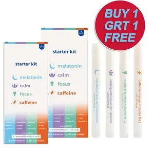 (Buy 1 get 1 free)Mint Aroma Stick Kit-4-in-1 Nasal Inhaler Stick Melatonin, Calm,Caffeine, and Focus - Supports respiratory health & oral hygiene nasal cleaning stick Portable Daily Cleansing Treatment Aromatherapy Healthcare