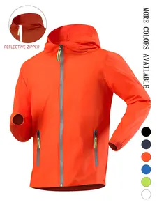 Men's Ultra-Thin Lightweight Jacket Hooded Breathable Outdoor Sun Protection Coat, Summer Skin Care Couple Cool Sunproof Technology