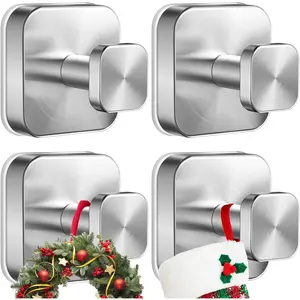 Suction Cup Hooks for Shower,No-Drill Removable Duty Shower Suction Cup Wreath Hooks for Bathroom Wall, Glass, Windows,Mirrors Kitchen to Hang Towels,Robes,Coat, Loofah-(4 Pack)