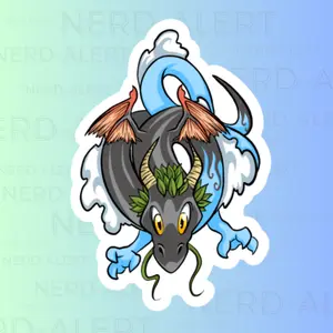 Elemental Dragon Vinyl Sticker
