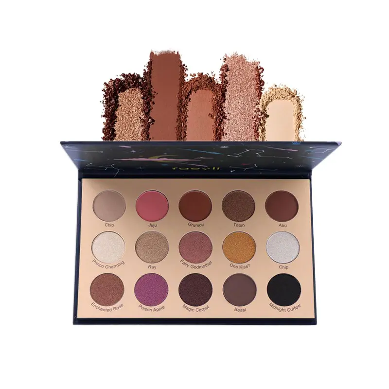 Matte, Shimmer & Glitter Nude Brown Eyeshadow Palette - High Pigment, Long Lasting Earth Tone Muted Eye Makeup Palette