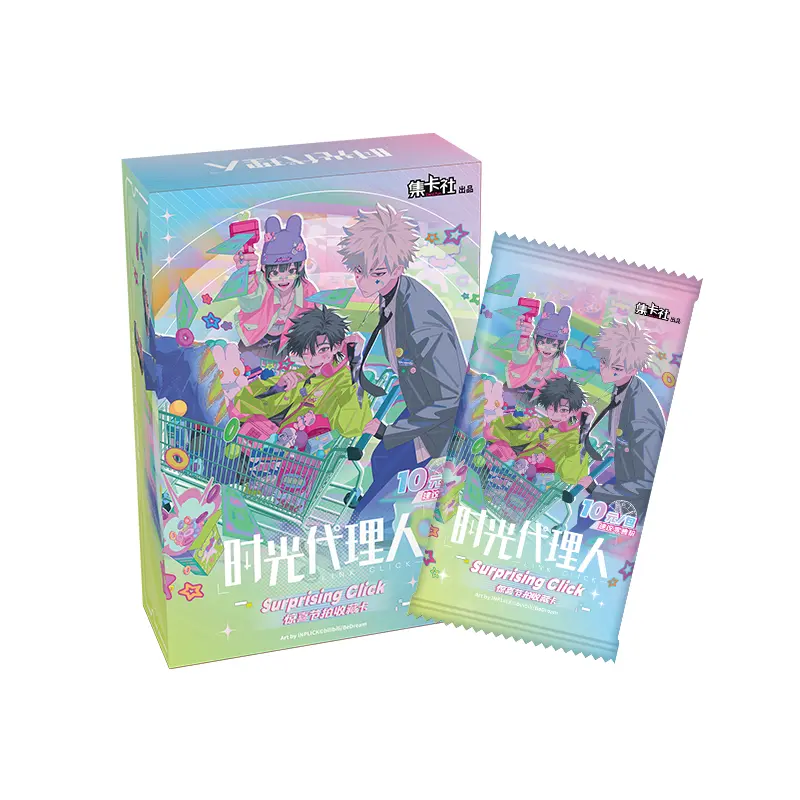 Cardfun Link Click 10 Packs Collectible Trading Card Surprising Click Official Anime TCG CCG Collection Card Booster Packs