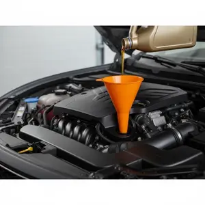 Universal Long Neck Funnel for Car Engine Oil Diesel Kerosene Coolant Liquid Pouring Tool Easy Fill Spout Plastic Container Car Repair Tool