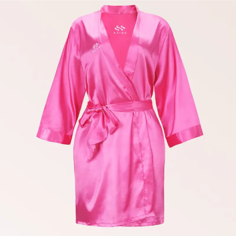 Live Sale Unice Silk Nightgown Robe Intimate Lingerie Sexy Nightwear for Women Nightdress Bath Robe