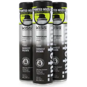 3 Pack Tintation Color Spray TCS02 Darkest Brown