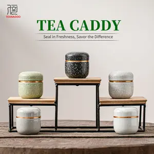 Handmade Celadon Ceramic Matcha Canister – 18g Capacity, Multi-Color Options, Tea Storage Jar – Convenient Combo with Ceremonial Grade Matcha Powder