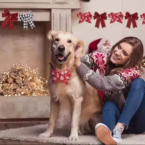 Christmas Metal Wire Ribbon Set, Buffalo Plaid, Gift Wrapping Garland Wedding Decorations, Durable Handmade Craft Supplies