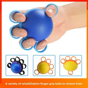 Five finger grip ball stroke hemiplegia rehabilitation training elderly exercise equipment wrist finger