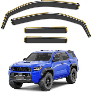 In-Channel Window Visors Rain Guards for Toyota 4Runner 2025-2026, 4-Piece Car Exterior Vent Deflectors, Weather Protection Accessories