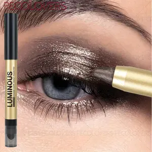 1pc Double-Ended Eye Contour Pencil - Climate-Adaptive Transfer-Resistant Formula,Powder-Matte Texture, Highlighter & Liner & Shadow All-in-One,Great for Festival Parties & Wedding Makeup - All-in-One Eye Pencil Eyeliner