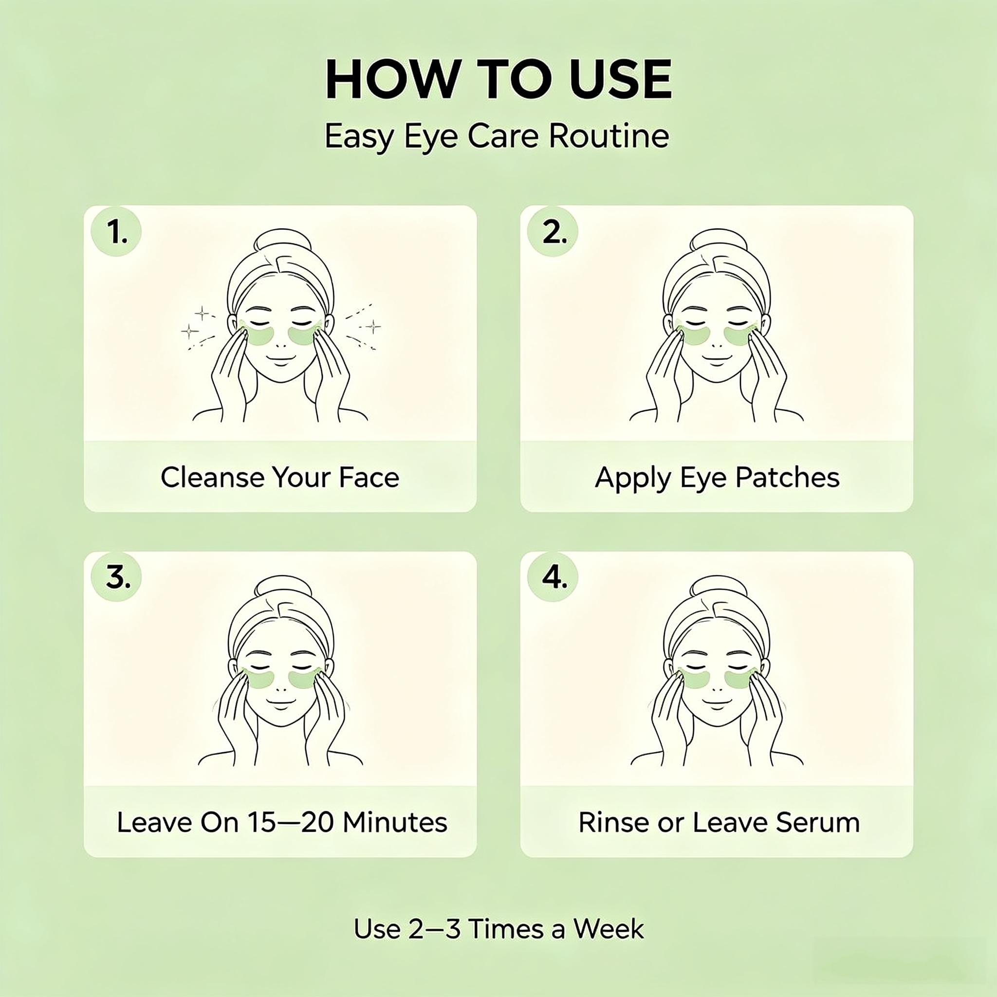 ZOZU Avocado Sensitive Eye Patches Moisturizer - 60 PCS Hydrating Dark Circles Treatment to Moisture, Soothe and Target Eye Bags, Eye Patches For Dark Circles, Bag Patch Eye Treatments