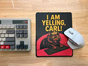 Princess Donut "I Am Yelling, Carl" Mouse Pad - Dungeon Crawler Carl Fan Art