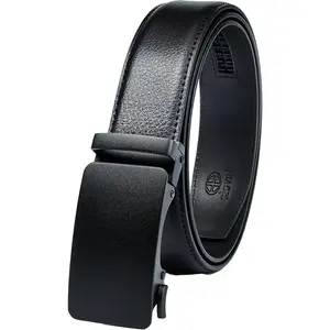 Men's Ratchet Belt - Genuine Leather, Custom Fit, Stylish and Durable (35mm)