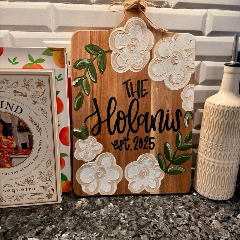 Custom Last Name Charcuterie Board, Wedding Shower Gift, Housewarming Gift, Kitchen Gift for Newlyweds
