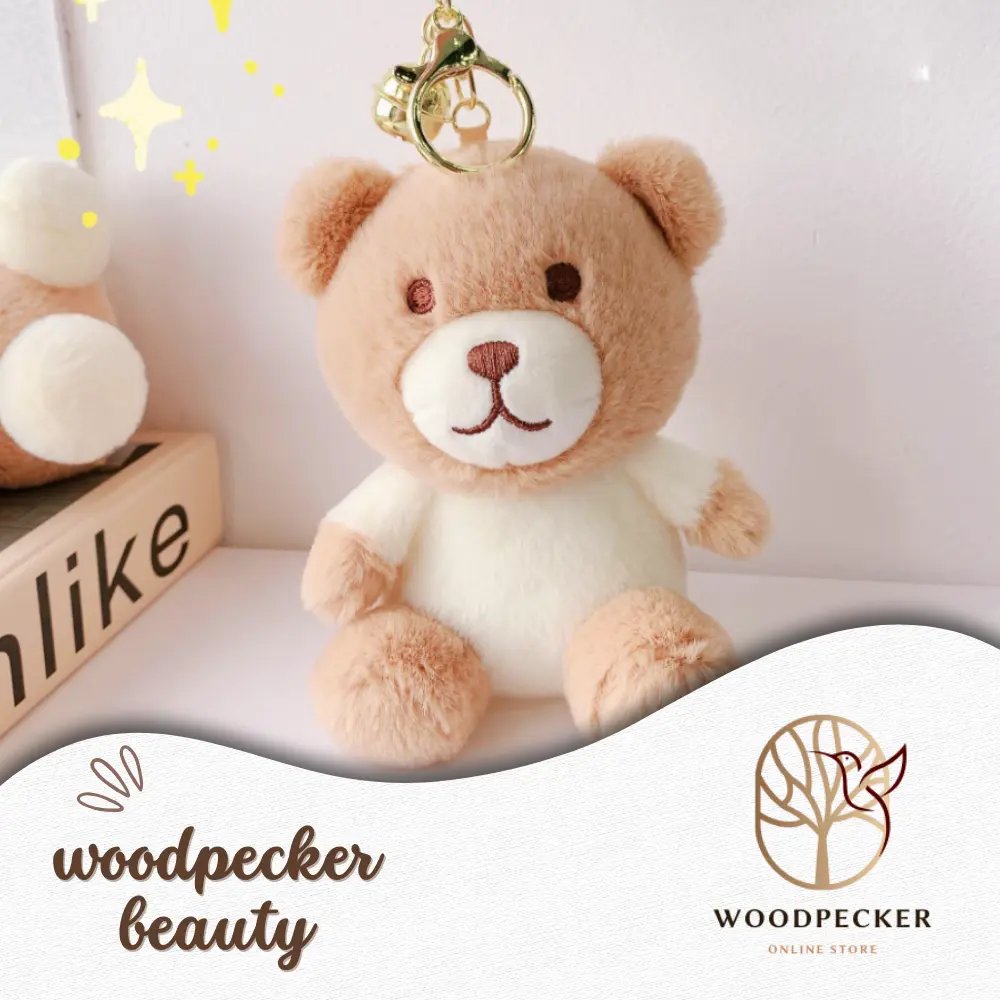 Soft Fur Rabbit &bear Keychain - Cute & Fluffy Accessory for Bags and Keys chains, girl friend gift, kids toys, easter rabbit,