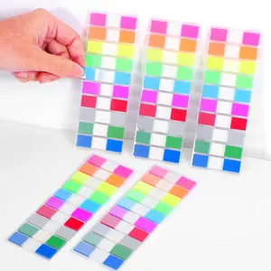 Book Annotation Tabs, 1600 count Sticky Tabs for Notebooks Page Markers Book Clear Sticky Notes Writable Small Colored Stickys Pop Up Index Tab for Planner Classify Files Teacher Supplies