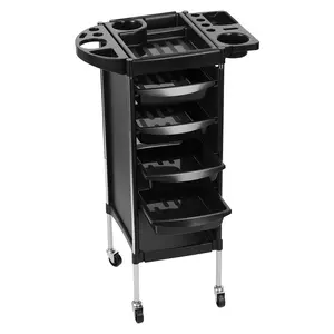 Hair Salon Storage Tool Cart, 6-Layer Hair Salon Trolley with 4 Wheels, Barber Storage Cart for Hairdressing Beauty SPA Tattoo