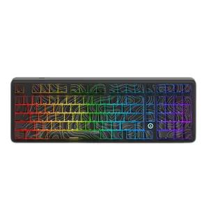 AJAZZ AK980 MAX wired mechanical keyboard, new magnetic frost switch, large array, Hifi version of e-sports dedicated axis body, low latency, 8k return rate, fast response, accuracy 0.001mm RGB DIY, suitable for e-sports games and office