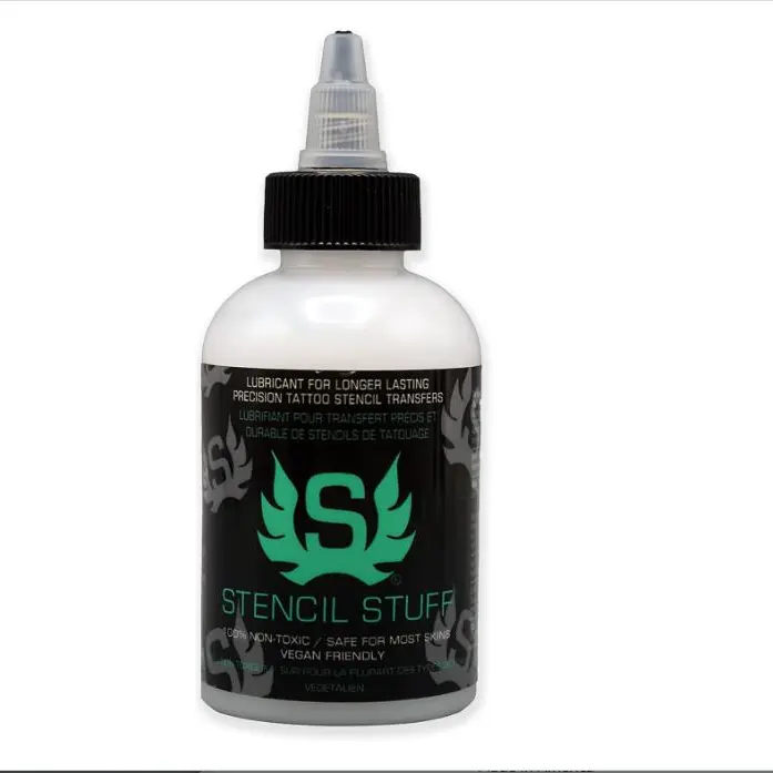 4 oz (150ml) Clear, Long-Lasting Versatile Tattoo Stencil Transfer Gel Solution - Fits All Transfer Stickers, Paper, Machines, Soap & Supplies, All Skin Types, Ideal for Tattoo Enthusiasts