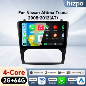 GPS Touch Screen Car Stereo for Nissan Altima Teana(Auto A/C) 2008-2012 Replacement Car Screen Audio Wireless Carplay Android auto with WiFi