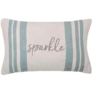 Morgan Sparkle Woven Throw Pillow by Valerie