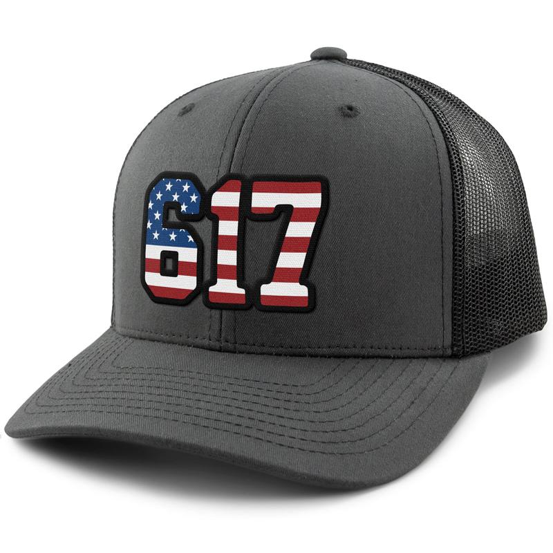 Boston 617 Stars & Stripes Classic Snapback Trucker Hat