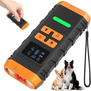 Ultrasonic Pet Trainer, Variable Frequency Dual-Head Dog Trainer, High-Power COB Lighting Anti-Barking Device