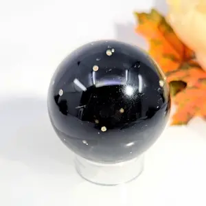 Stardust Obsidian 2 in Sphere Grounding Gemstone