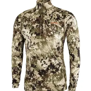 Merino Core Lightweight Half Zip Top Outdoor Discount Gear in Bird's Eye Pique Fabric S-5XL Relaxed Fit Long Sleeves Moisture-Wicking Menswear