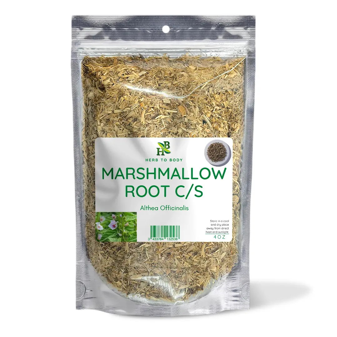 Marshmallow Root C/S | Culinary Grade | Herbal Tea Blend Essential | Cut & Sifted 4oz Dried Beverage | Herb To Body