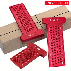 Precision Cross-Line Punching & Engraving Tools, Metric/imperial Measurement, T-Type Hole Gauges, Right-Angle Triangles, Woodworking Guide, T Square Ruler, Measuring Ruler