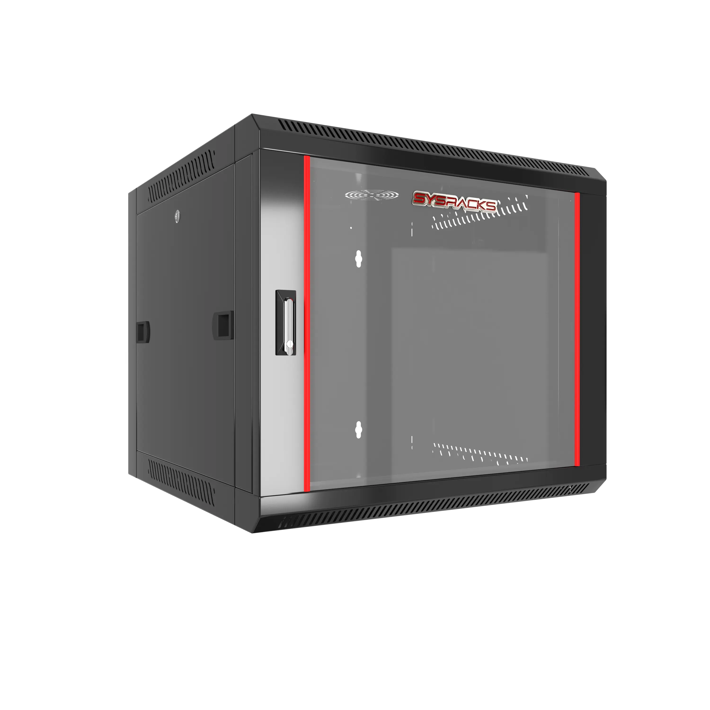 SYSRACKS JMY 9U Wall Mount Server Rack Cabinet with Chrome-Looking ...