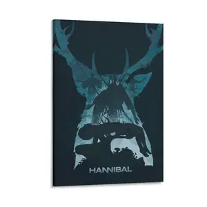 Hannibal Season 1 Poster Classic Old Movies Horror Movies Thriller Movie Movie Poster Decor Print
