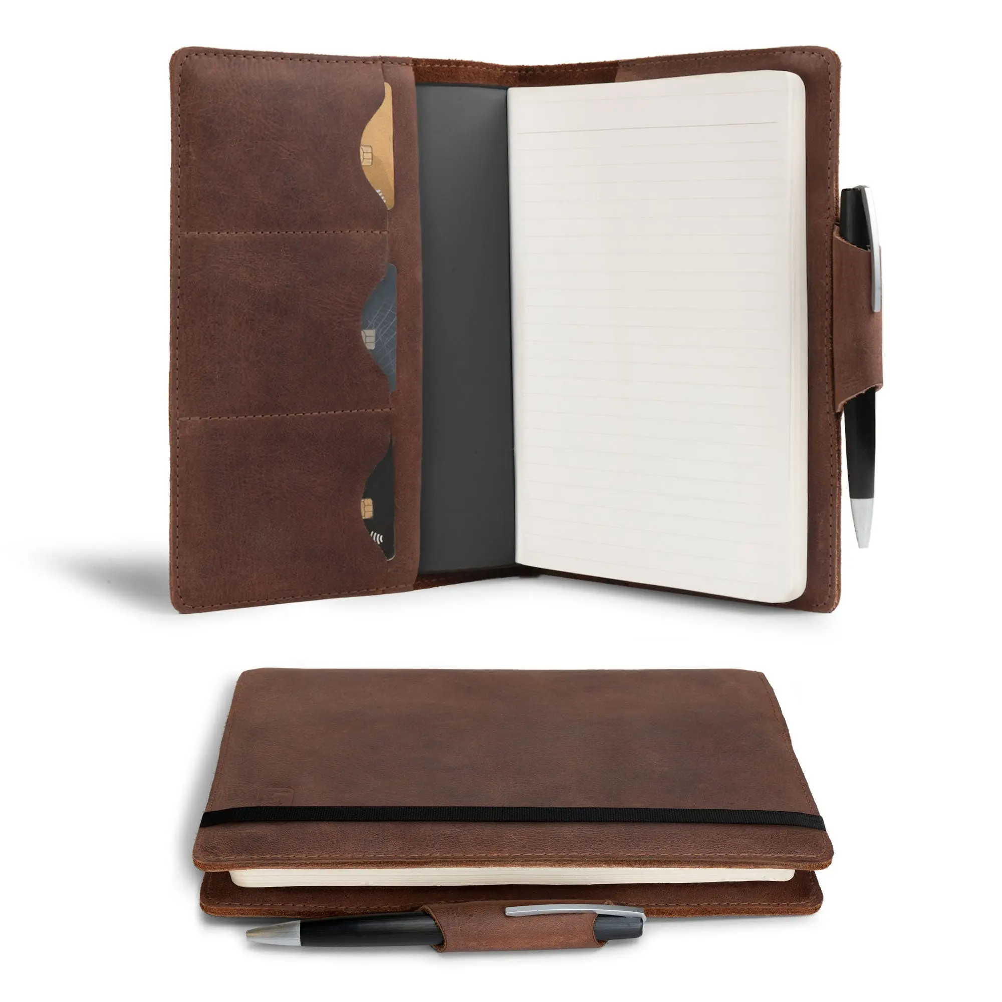 A5 Notebook Cover with Card Slots
