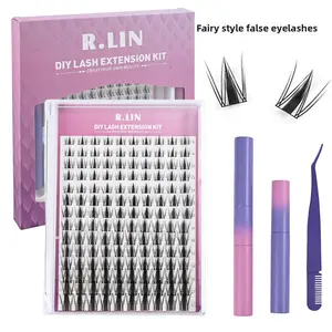 New Large Capacity Segmented Fairy Style Lashes Manga Cos Cluster Self-Grafting Natural Soft False Eyelashes