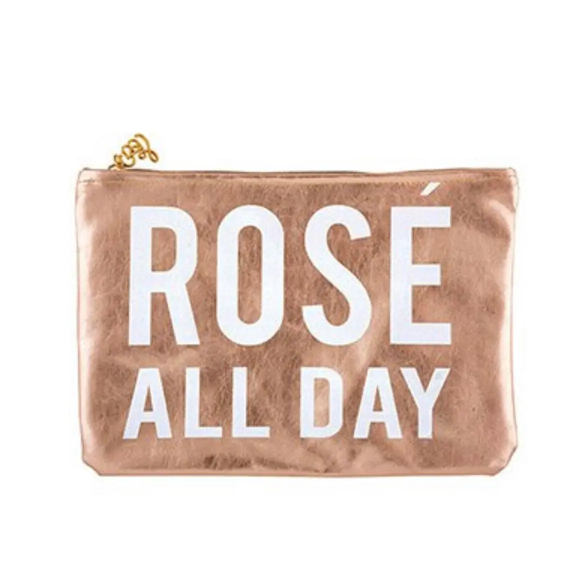 Women's Metallic Rose Gold Clutch & Wristlet Pouch - Rose’ All Day Style, Mini Bag, Small Wallet Pouch, Mini Bags Women's Clutches & Wristlets, Small Wallet Pouch Women's Clutches & Wristlets