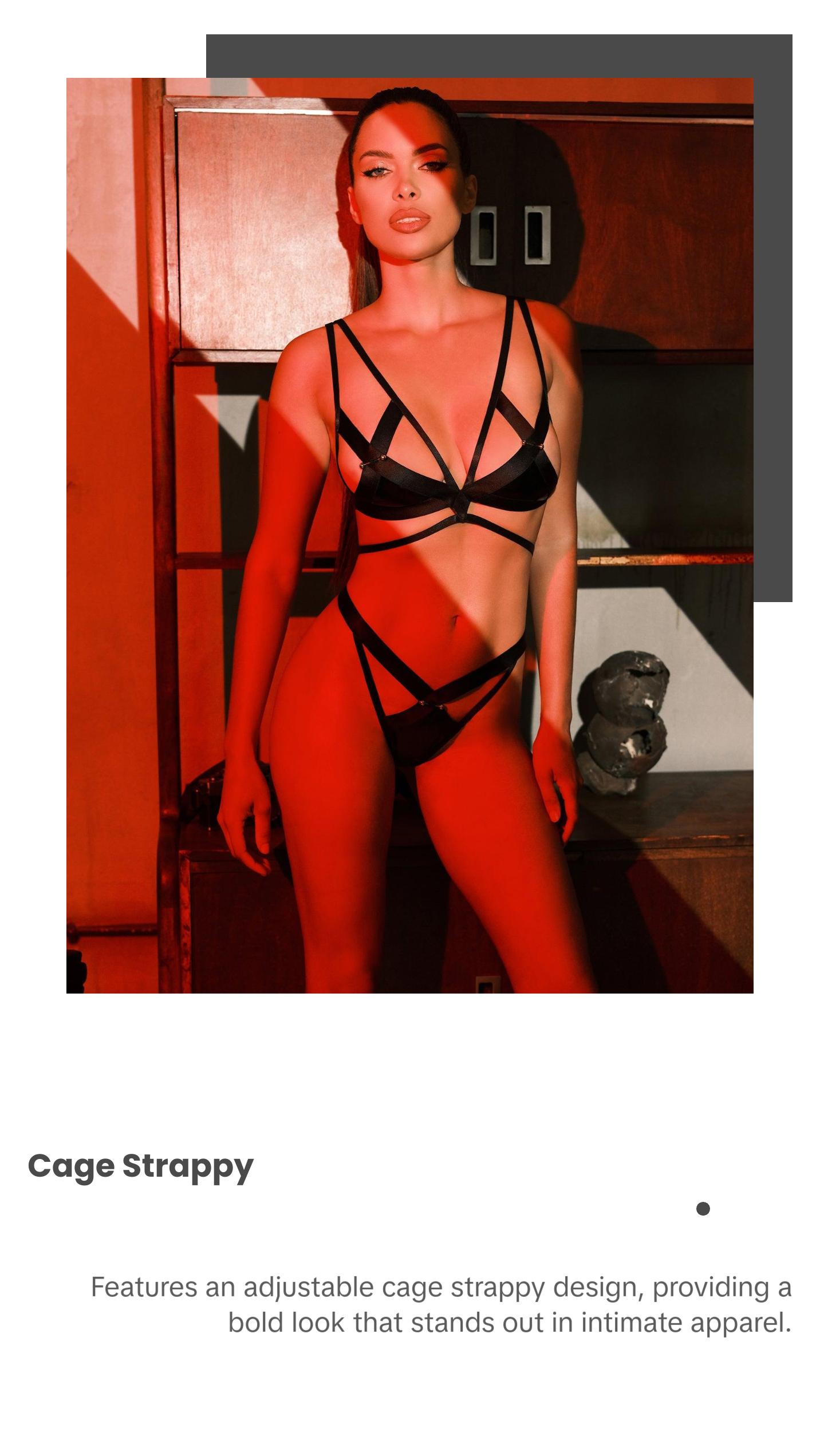 Fetish "X" Marks The Spot Bra Set