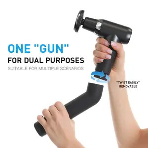 Home portable 2-in-1 Design Extendable handle massage Gun Deep Tissue, adjustable multifunctional body Massager, Perfect for muscle recovery, neck & back pain relief, and post-workout relaxation, 6 replaceable heads, Halloween Gift